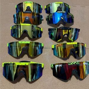 Pit Viper Sunglasses Collection - Neon Yellow, Blue, Red